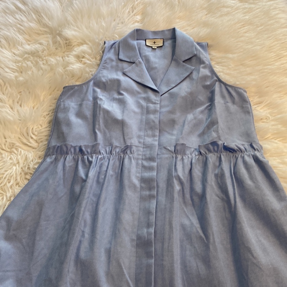 TUCKERNUCK Sleeveless Blue Button-Up Dress size M BNWOT - Picture 8 of 14